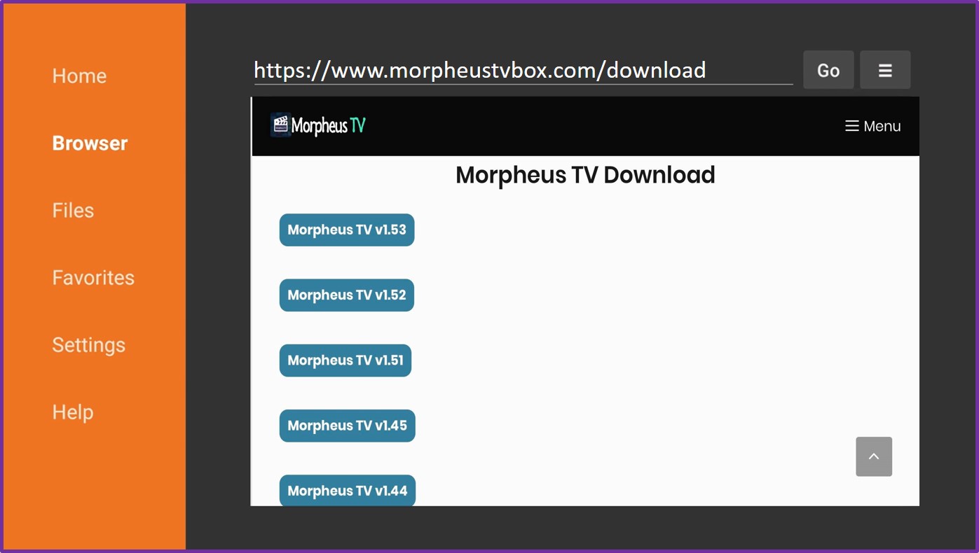 morpheus tv fire stick downloader apk