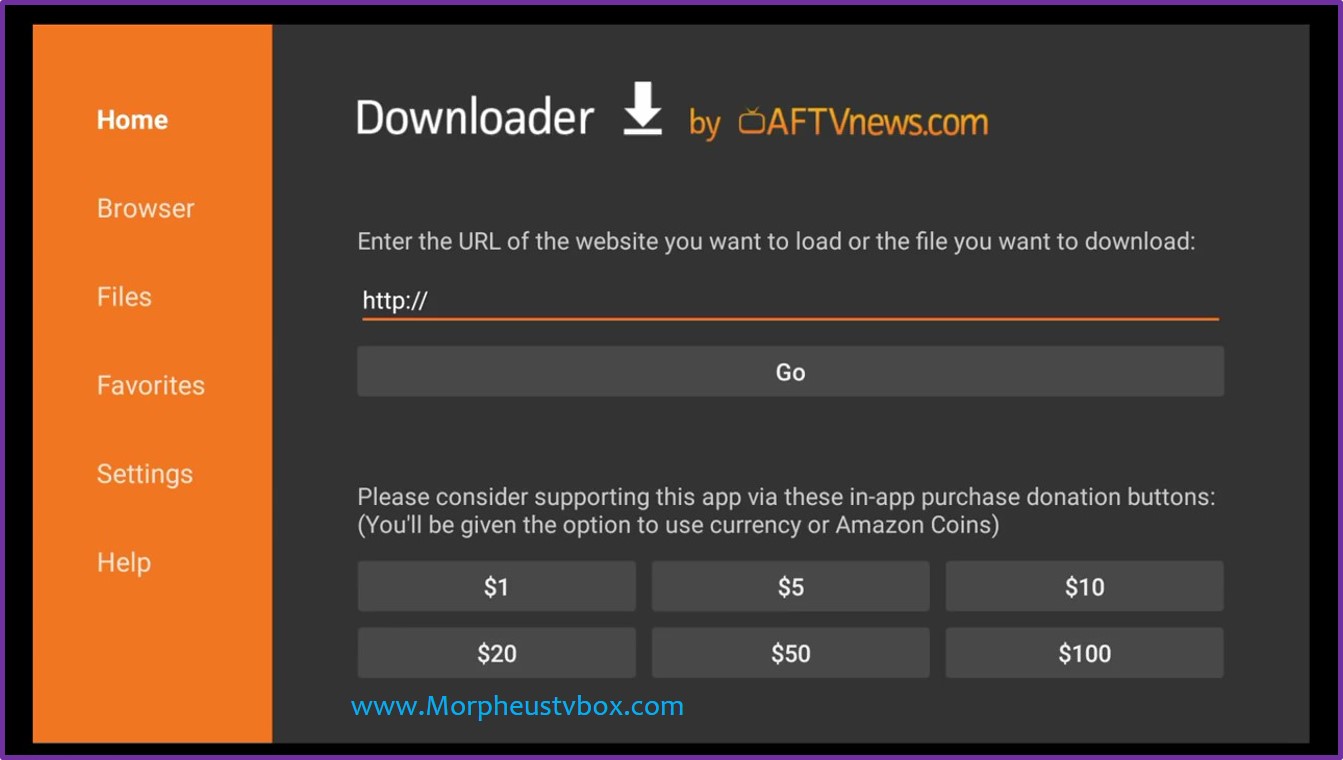 morpheus tv fire stick downloader app